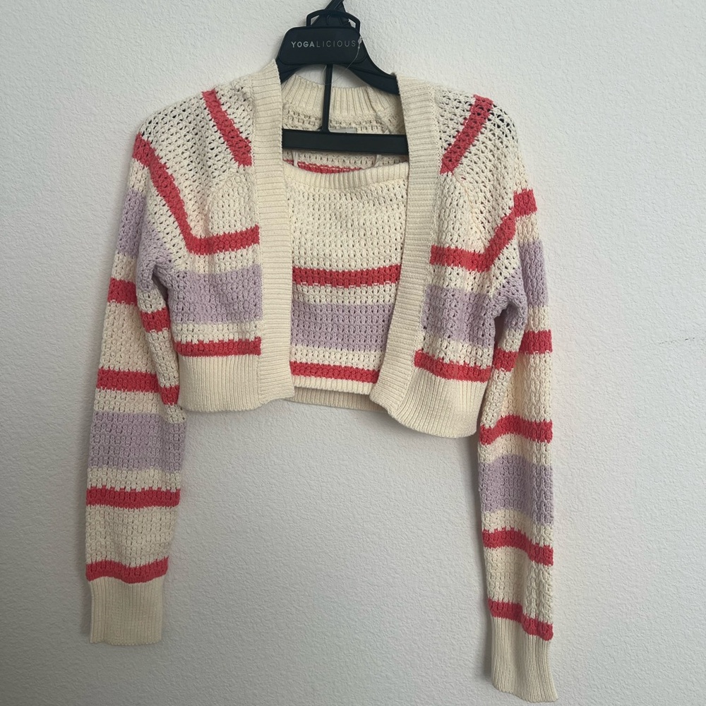 American Eagle - Crochet Tube Top and Shrug 2 piece set